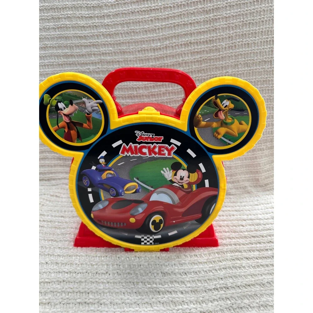 Disney Junior Mickey Roadster Racers Stow N Go Garage Playset Mickey Donald Cars